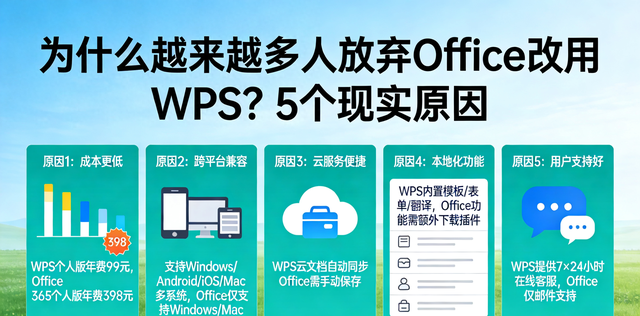 为什么越来越多人放弃Office，改用WPS这5个现实原因，真实又中肯