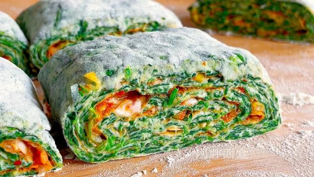 春天多吃灵气菜，拿这菜做面食太香了，简单又好吃，一点不油腻